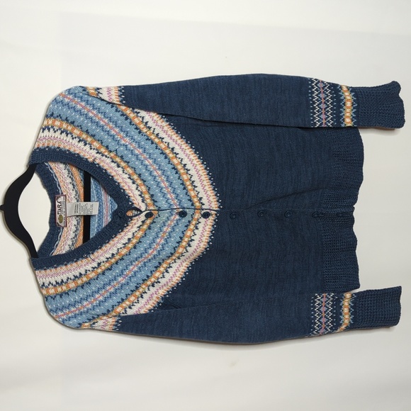Tiara International faire isle knit cardigan - Picture 1 of 9